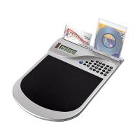 Коврик для компьютерной мыши с калькулятором и подставкой под мини-диски и визитки
