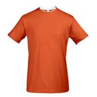 Футболка мужская с контрастной отделкой MADISON 170, оранжевый/белый