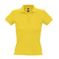 Рубашка поло женская PEOPLE 210 желтая